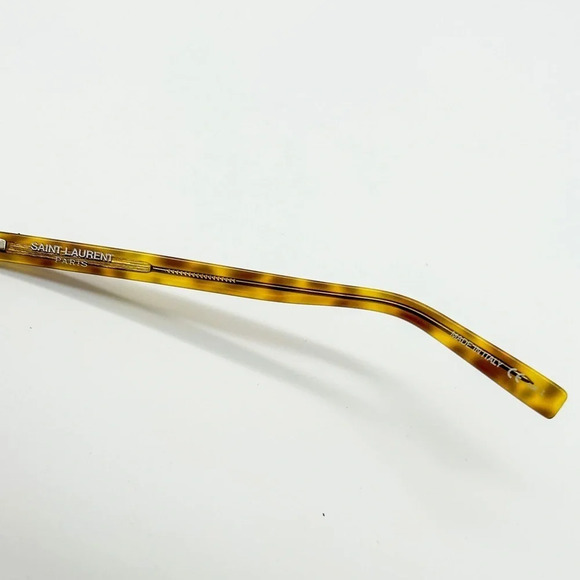 Authentic YVES SAINT LAURENT Tortoise Wayfarer Slim Sunglasses SL 160 new unused - Picture 9 of 11